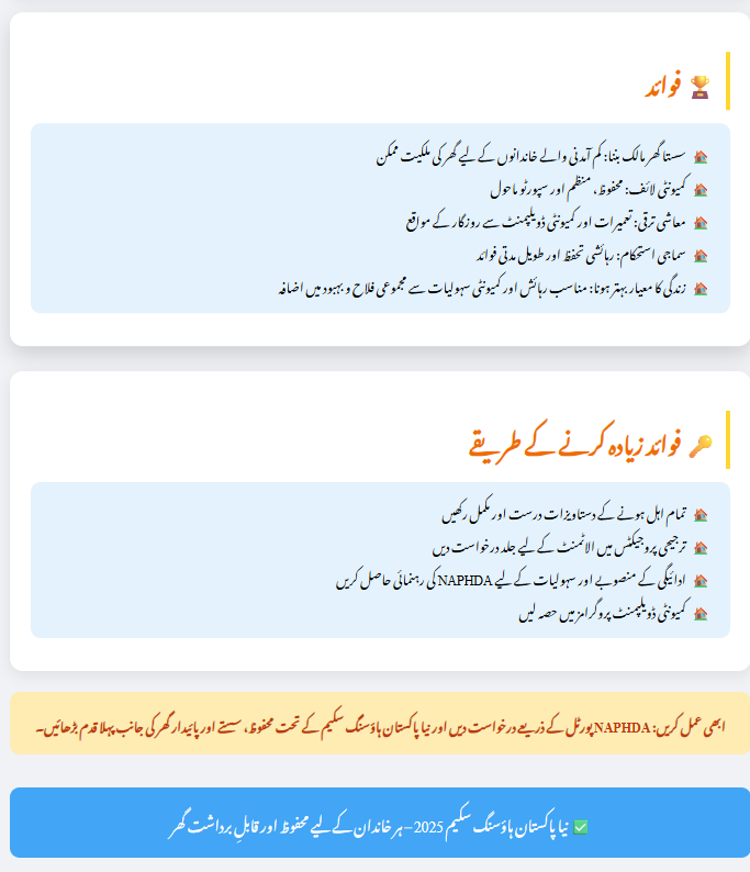 Naya Pakistan Housing Scheme