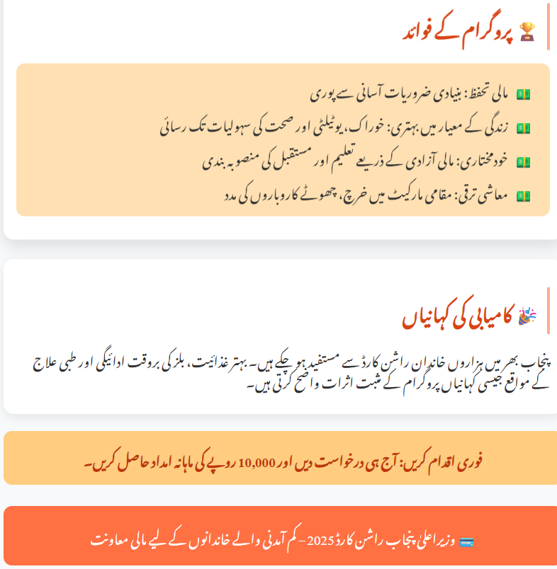 CM Punjab Rashan Card