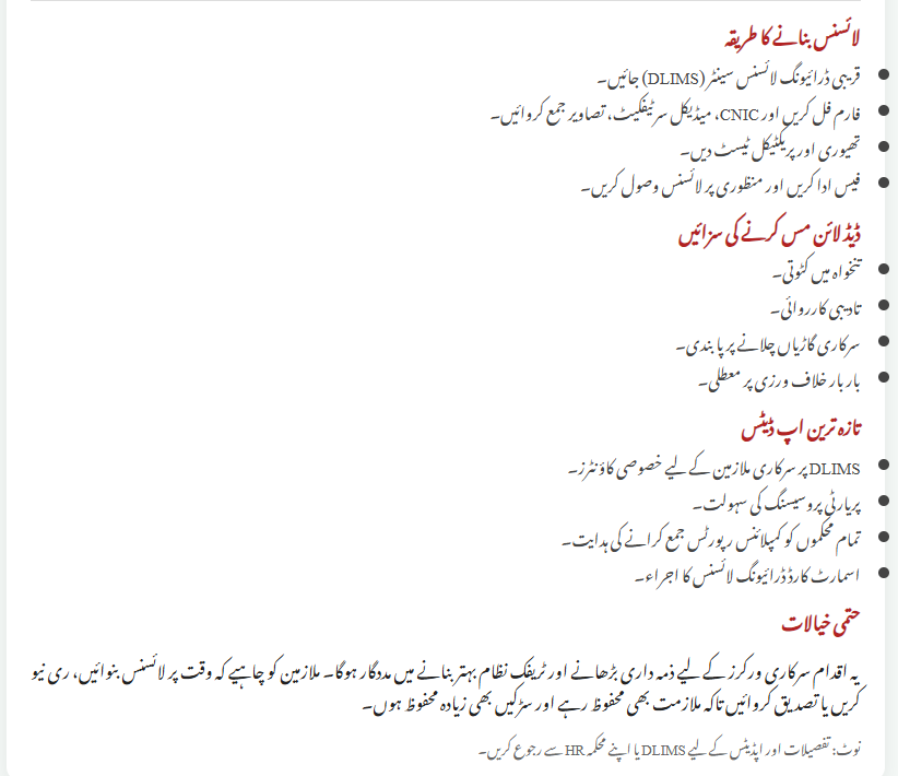 Driving License Deadline