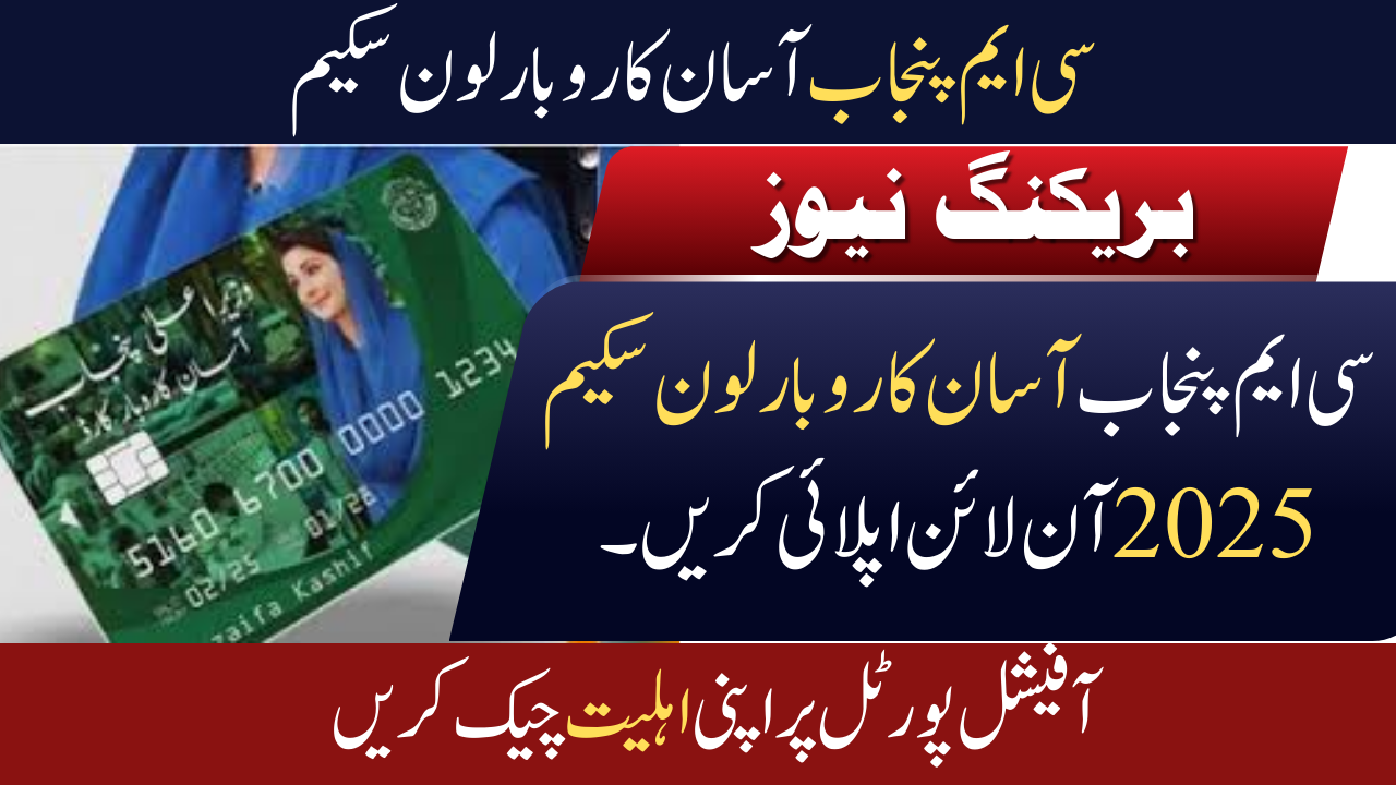 CM Punjab Asan Karobar Loan Scheme